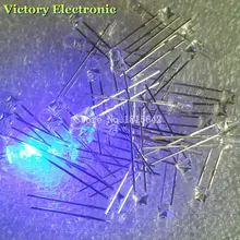 200 шт./лот 3 мм круглый синий светодиодный супер яркий прозрачный СВЕТОДИОДНЫЙ светильник синего цвета