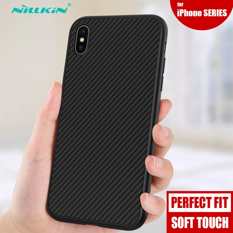 

for iPhone XS Max Case Nillkin Synthetic Fiber Hard Back Cover Case Phone Case for iPhone XS Max XR X 8 7 6 6S Plus Nilkin Case