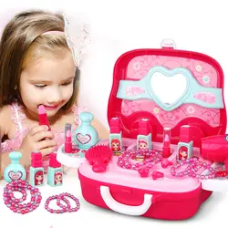 18 шт. DIY косметичка игрушка губная помада духи сцена моделирование завершить принцесса мечта родитель-ребенок Взаимодействие детский
