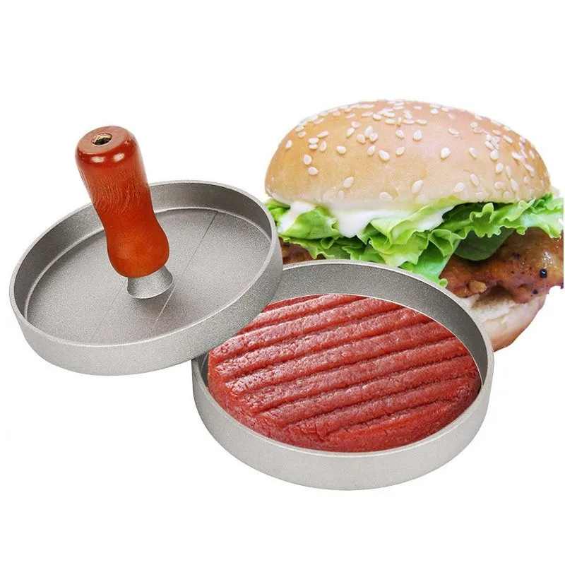 

1Set Round Shape Hamburger Press 12cm kitchen accessories Hamburger Beef Meat Grill Burger Press Patty Maker Meat Tool