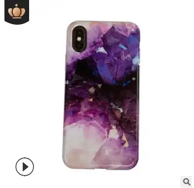 

Para iPhone 6X6 S 7 8 plus funda para teléfono iPhone XR XS Max funda para teléfono a estrenar caja creativa del teléfono del TPU del mármol