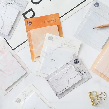 

1 pcs Marble pattern memo pad paper stickys notes post notepad kawaii stationery papeleria school supplies kids gift