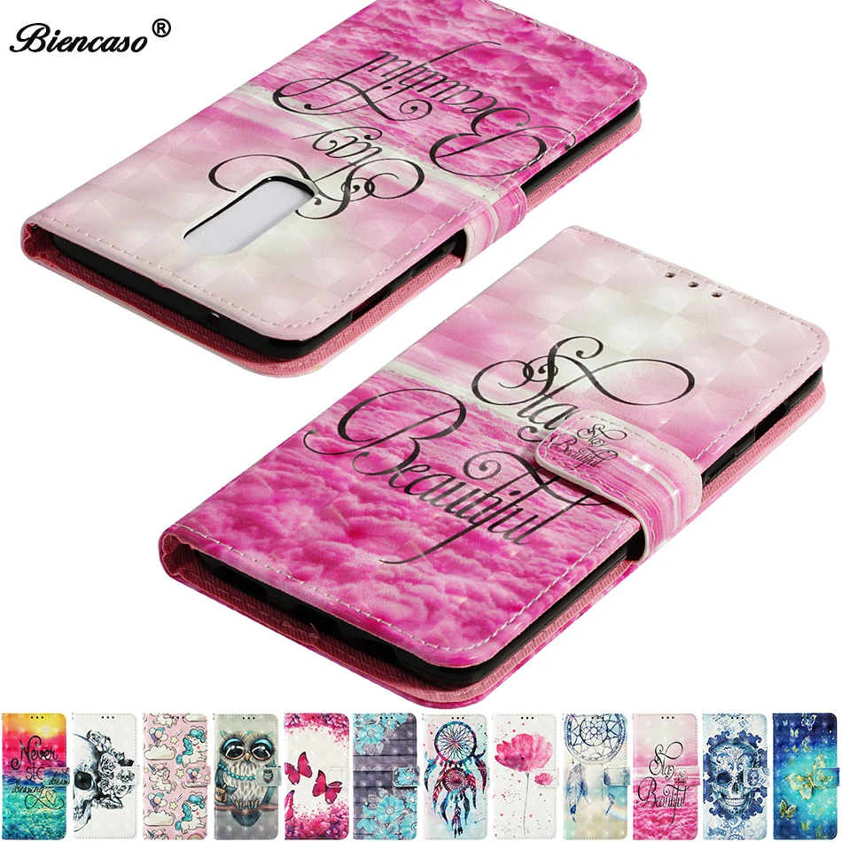

Leather Phone Case For ZTE Blade V9 2018 Case Flip Wallet For OnePlus 6 5T 5 A5010 A5000 Cover Cute Cartoon Back Shell C21