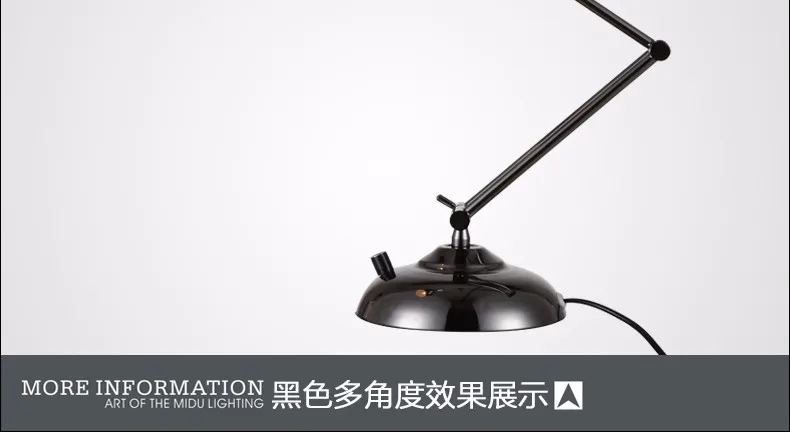Qiseyuncai высококачественная металлическая длинная рука складной светодиодный Настольный светильник спальня кабинет офис, который защищает глаз затемнение настольная лампа