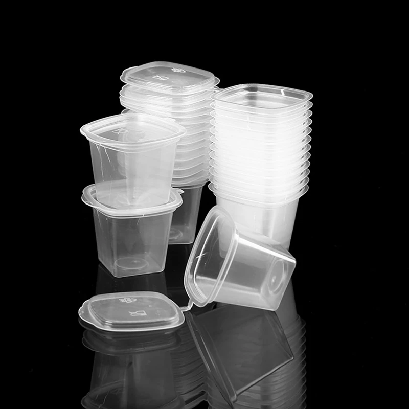 

5/10pcs New square Slime Foam Ball DIY Clay Printing Craft Storage Plastic Containers Organizer Box with Lids for 25ml