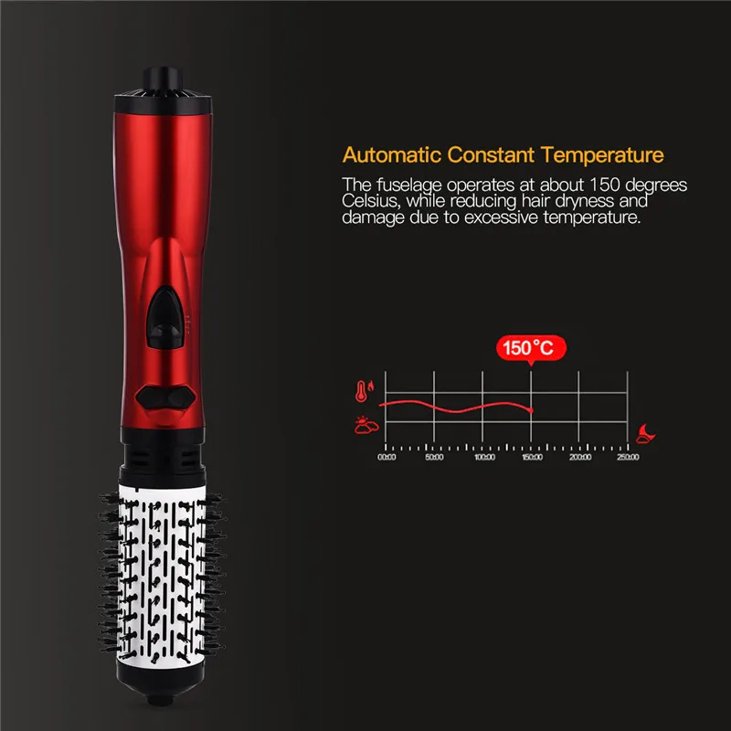Rotativa automática secador de cabelo escova pente