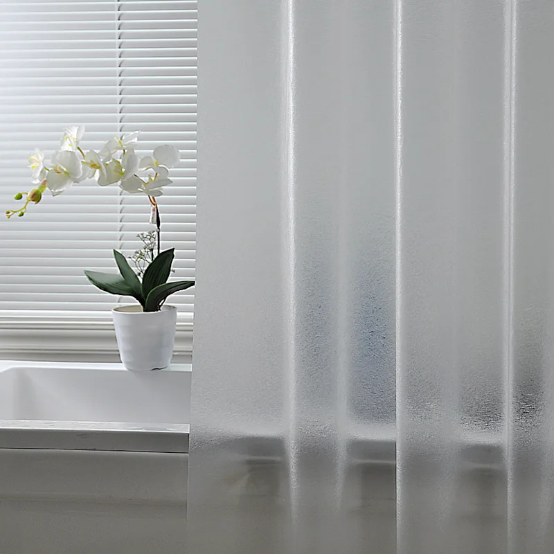 Günstige Nordic Kunststoff Wasserdicht peva Dusche Vorhang Transluzenten Verdickt Bad Vorhänge Matt Atmosphäre Partition Vorhang moderne