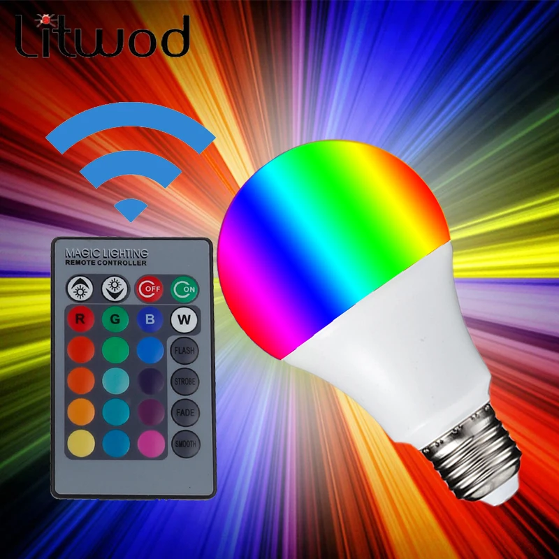 Z35 E27 светодиодный RGB магический лампа 3 W 5 W 10 W 85-265 V 110 V 120 V 220 V RGB Светодиодный прожектор + ИК-пульт дистанционного управления пульта