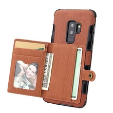 Leather Flip Case For Samsung Galaxy Note 10 S8 S9 S10 E Plus A10 A20 A30 A50 A70 A5 A7 J7 2017 J4 J6 J8 2018 Card Wallet Cover