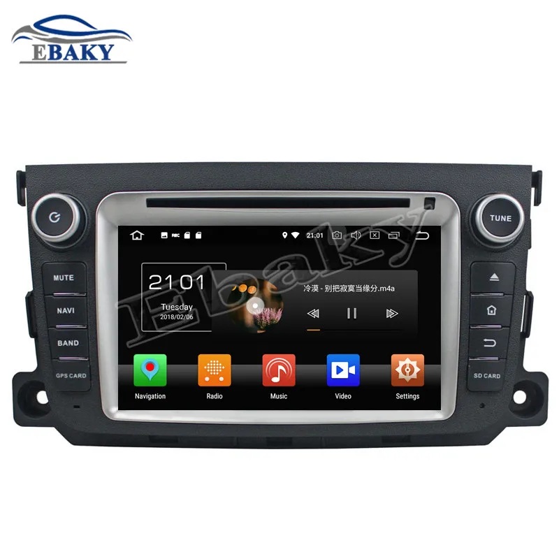 Perfect NaviTopia 7inch 4GB RAM 64GB ROM Octa Core Android 9.0 Car DVD Radio for Benz Smart 2011 2012 with GPS/WIFIs/bluetooth 4