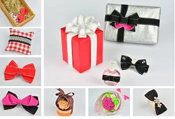 

YOFAY 1-1/2" 38mm Stitch Ribbon with Grosgrain Ribbon Ground Double Faced Handmade DIY Accessories Hairbows Gift Wrapping