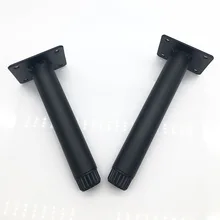 Металлические ножки для мебели Поддержка черный железный прямые волосы 14/16 см нержавеющая сталь кухонный кабинет ножка для стола мебельная фурнитура 1/2/4/6/8 шт