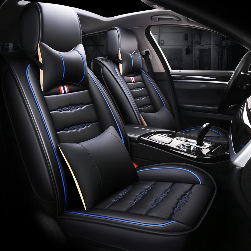 

pu leather car seat cover auto seats covers for Hyundai avante solaris genesis equus creta ix25 tucson ix35 santafe