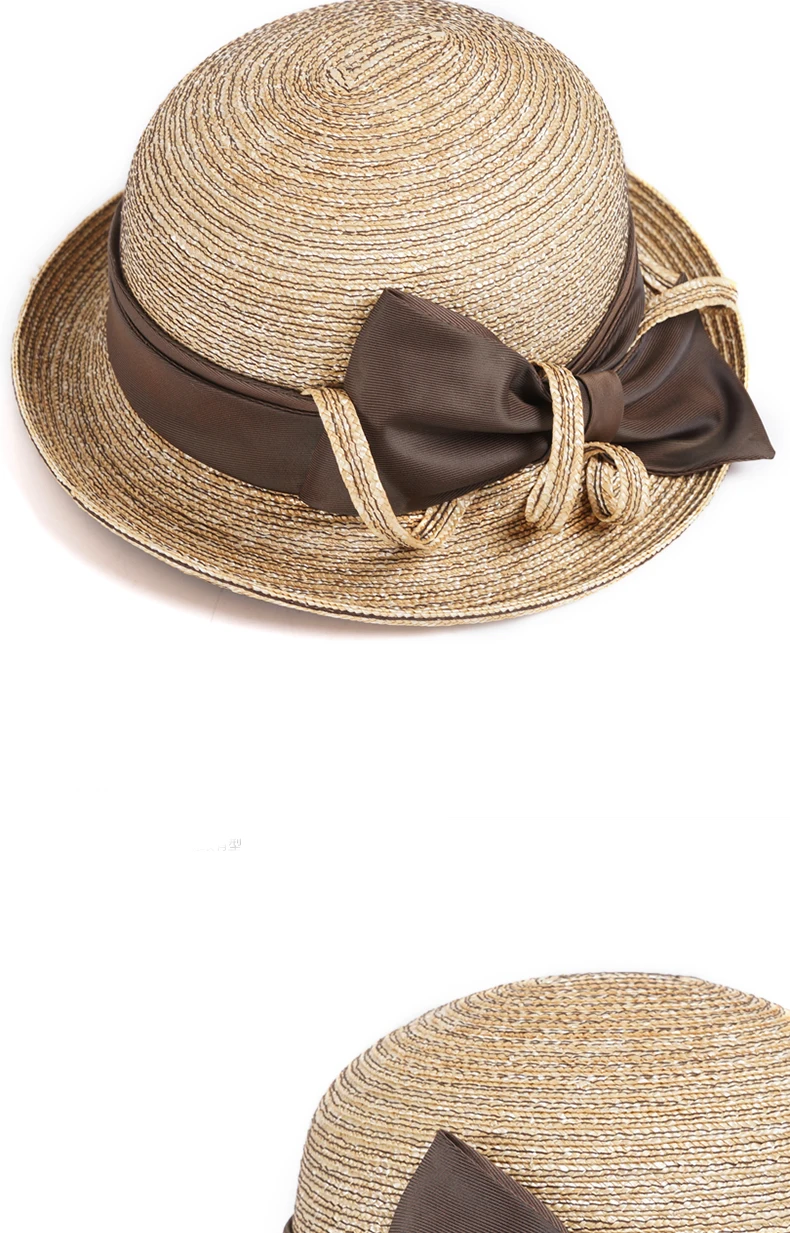 100% Natural Raffia Straw Hat For Women 2022 Summer Elegant Wide Brim Floppy Casual Beach Sunbonnet Fashion