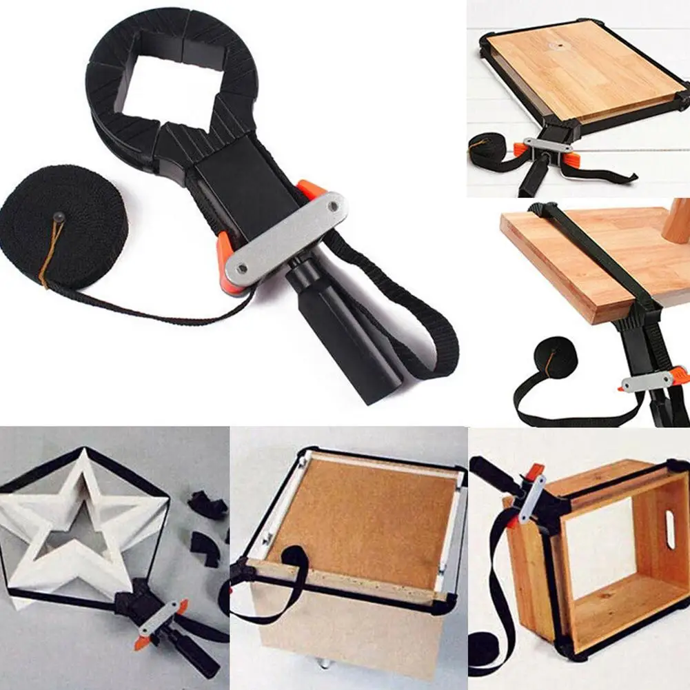 

Durable 4 Jaw Rapid Corner Clamp Band Strap Holder for Picture Frame Woodworking