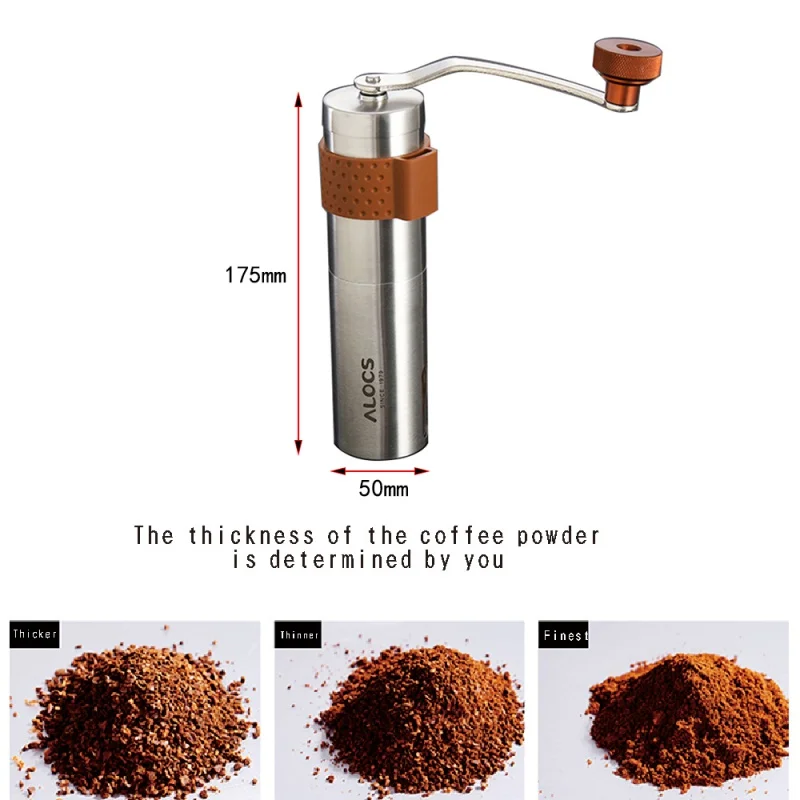 Senderismo de cocina al aire libre Camping de mano molino para pesca de Picnic barbacoa molinillo de café mano de acero de cerámica Core café