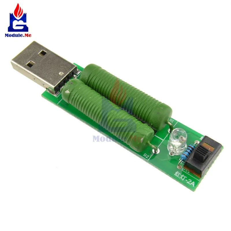 

Digital USB Load Resistance Power Resistors Mobile Power Aging Resistors Module USB Port Current Voltage Meter Tester Switch