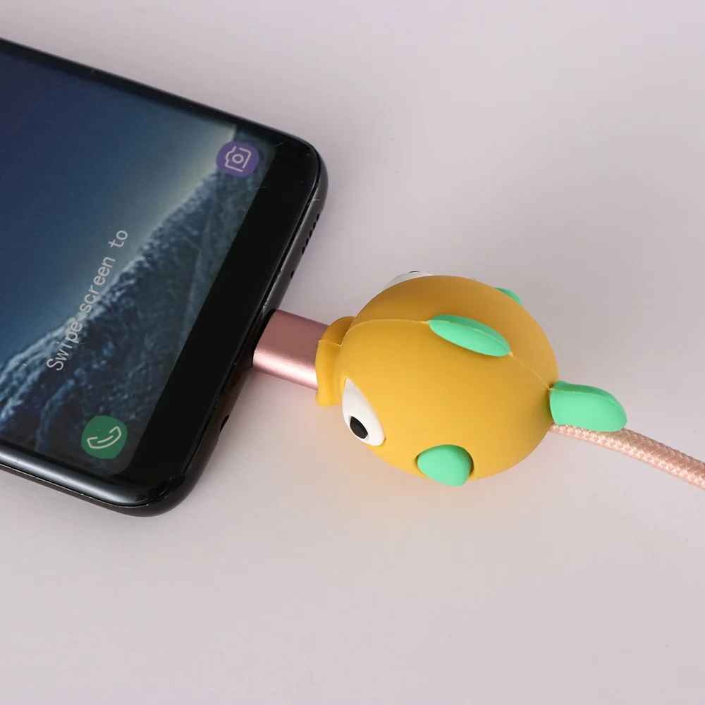 Кабель bite Cute Fish Cable протектор для iphone usb cable organizer chompers зарядное устройство провод держатель для iphone кабель