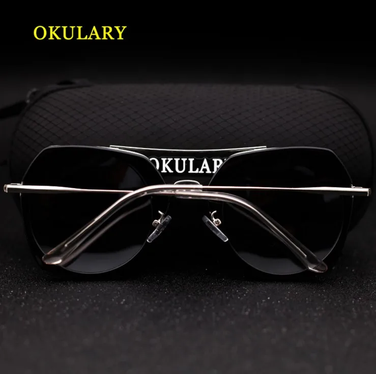OKULARY высокое качество унисекс Ретро стиль круглые поляризованные солнцезащитные