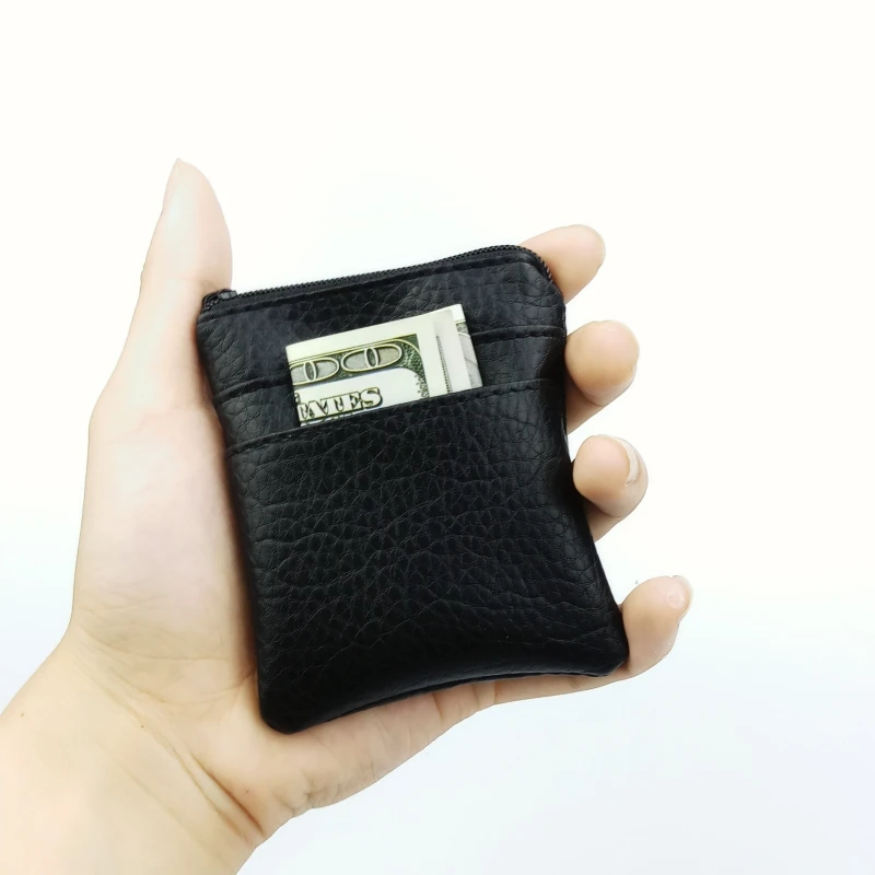 Модный кошелек для мелочи из искусственной кожи недорогой кошелек для мелочи для женщин и мужчин маленький мини короткий кошелек сумка для мелочи маленький ключ кредитный держатель для карт бизнес