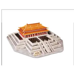 3D головоломка Пекин Запретный город тайхе храм архитектурная модель интеллектуально творческие детские собраны игрушки