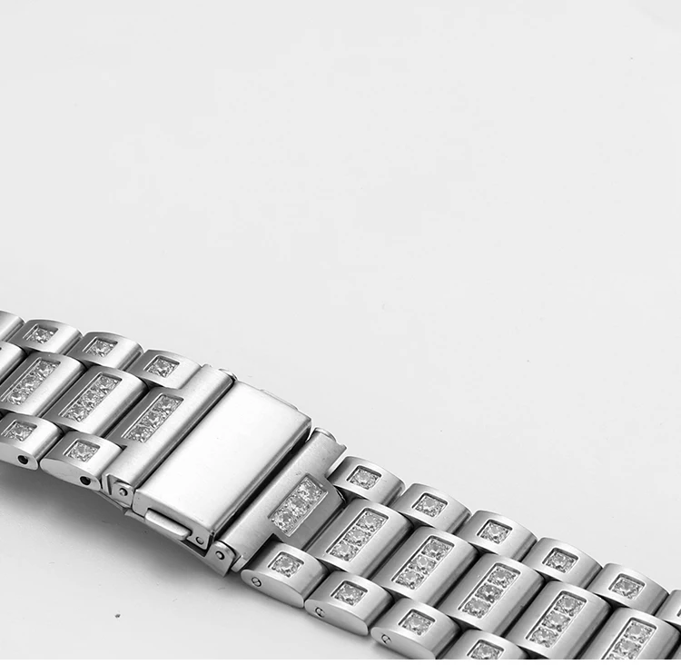 Для Apple Watch band 40 мм 44 мм 38 мм 42 мм алмазный обруч для браслет для iwatch ремешок из нержавеющей стали Apple Watch series 4 3 2 1