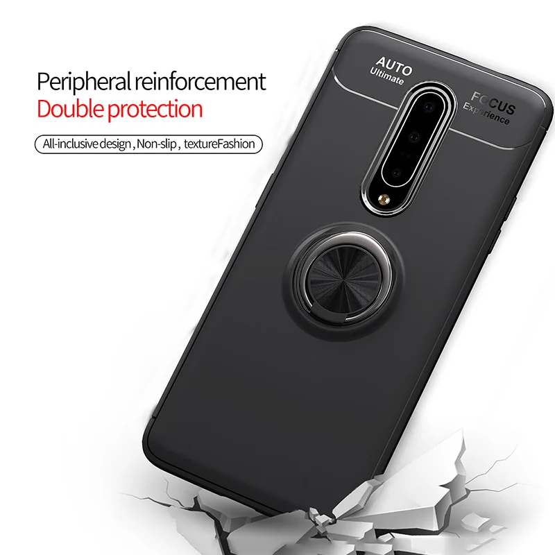Чехол Alxun для OnePlus 7 Pro автомобильный держатель подставка магнитный ТПУ кронштейн