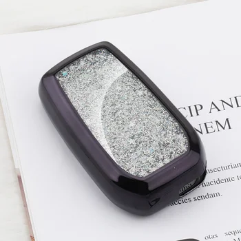 

Car Key Cover Holder Case Pocket For Toyota Camry Corolla C-HR CHR Prado Prius RAV4 Key Fob shell accessories styling