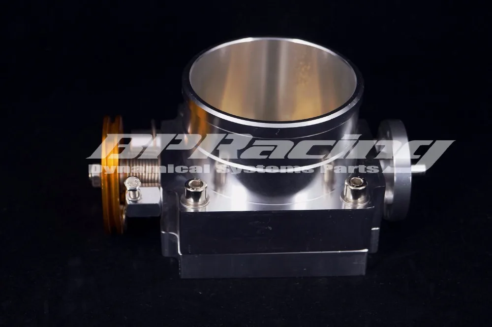 

90mm Alloy Aluminum Universal CNC Billet Intake Throttle Body 3.5" inch Silver