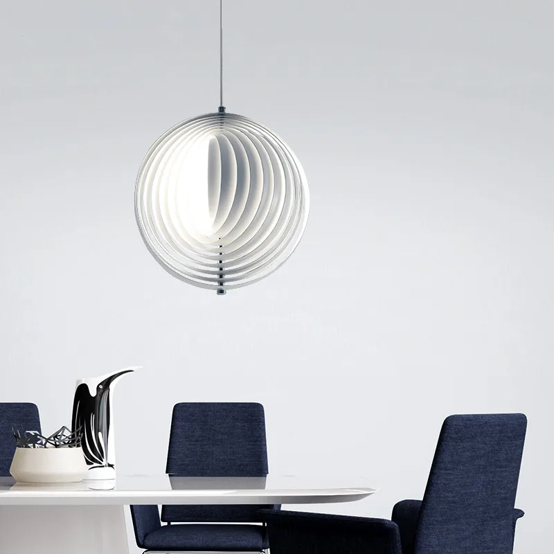 Современные светодиодные подвесные светильники Круглый Круг Луна hanglamp Verpan лампы