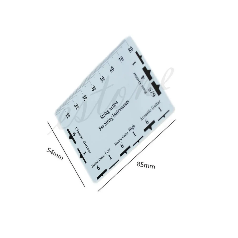 1 шт. гитарный струнный измеритель натяжения струн шаг линейка, измерительный инструмент для бас классической электроакустической гитары lutier инструмент