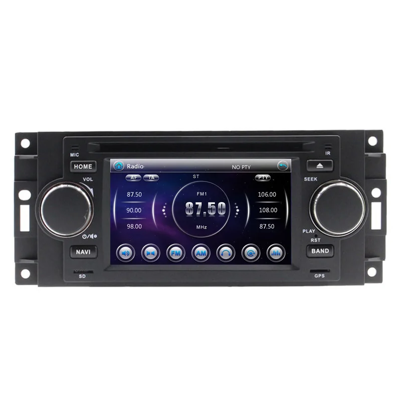 Top 5" Car DVD Player For Chrysler 300C PT Cruiser Dodge Ram Jeep Grand Cherokee With GPS Navigation Radio Bluetooth iPod USB Map 2