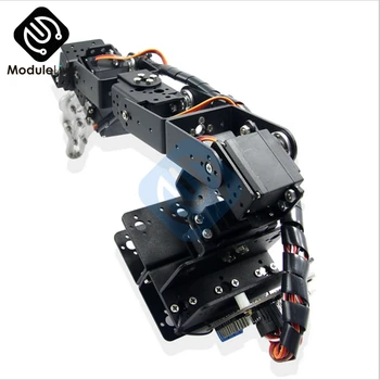 1Set di Alluminio Robot 6 DOF Braccio Meccanico Del Robot Arm Morsetto Claw Mount Kit Senza Servi Per Arduino Robot FAI DA TE parti