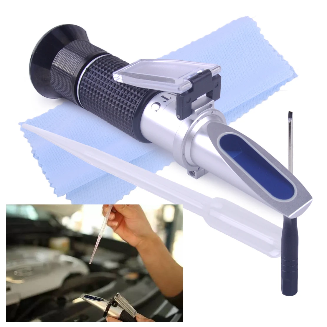 beler Car Auto Glycol Refractometer Antifreeze Fluid Engine Coolant