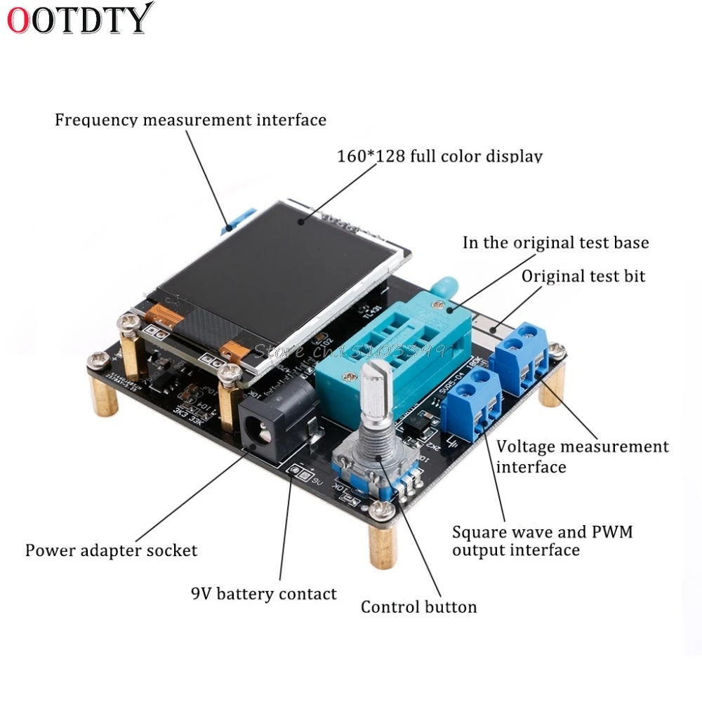 OOTDTY M328 DIY Транзистор тестер LCR диод емкость ESR метр pwm генератор сигналов электрические инструменты Прямая поставка