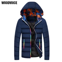 Новые модные мужские хлопковые пальто зимние утепленные куртки мужские пальто мужские пуховики с капюшоном мужские парки с подкладкой Большие размеры