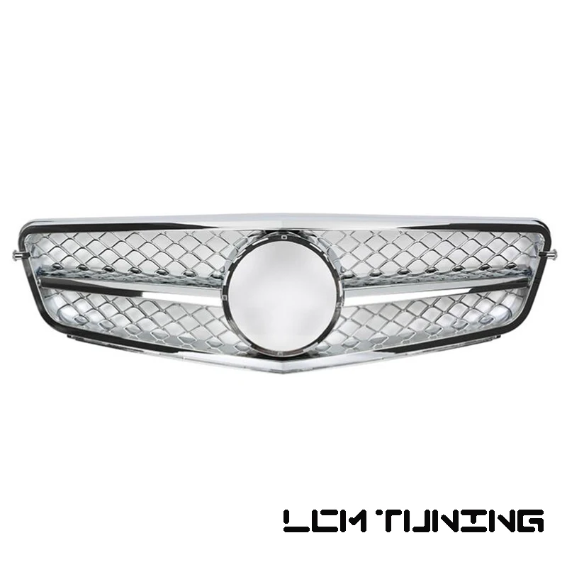 Передний бампер гоночная решетка для Mercedes Benz C class W204 06 07 08 09 10 11 12 13 с