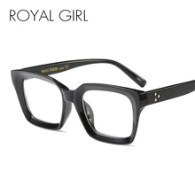 ROYAL GIRL Квадратный оптический очки для женщин очки ботаника Элитный бренд негабаритных Винтаж Ясно оптическая рамка для очков Óculos os003