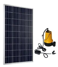 ECO-WORTHY Solar Powered Pump Kit: 100W Solar Panel with Water Pump for Garden Pond Fountain Pool