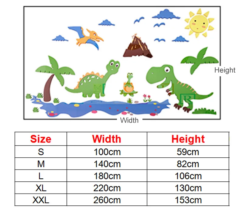Мультфильм Динозавр мир акриловые наклейки s DIY Наклейка-пазл для детского сада детская комната настенные украшения подарок на день рождения