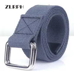 ZLRPH 10 цвет мужской леди вообще холст пояса для отдыха Бизнес Джинсы двойное кольцо застежка для отдыха на открытом воздухе оптовая продажа