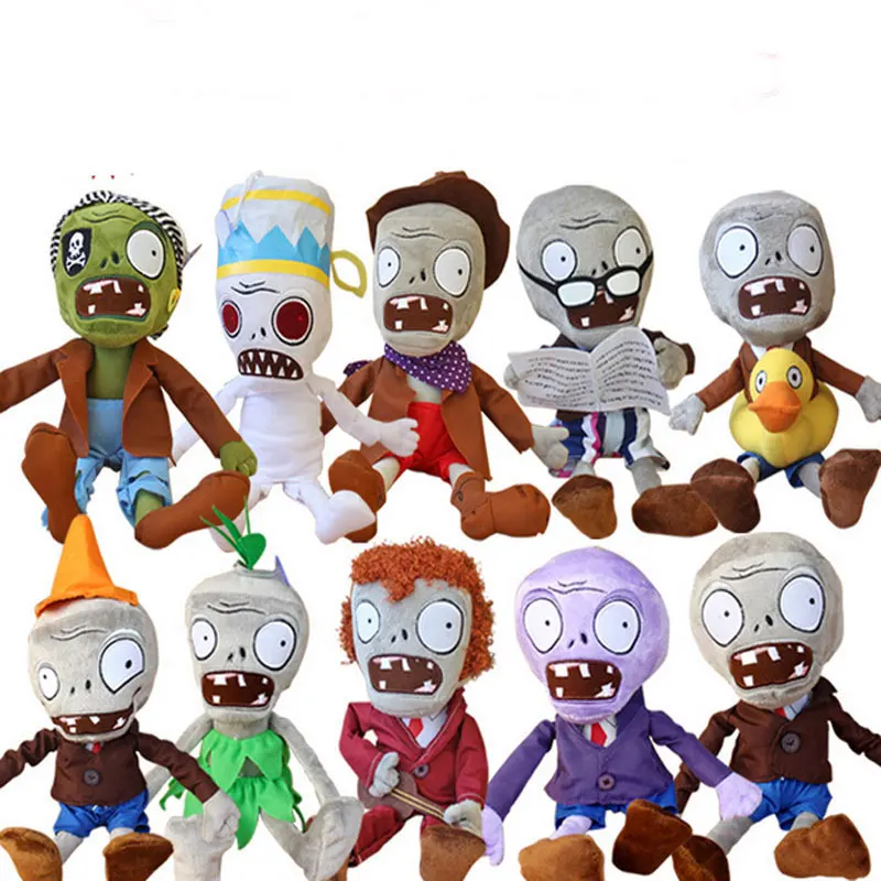 

Hot 30cm Plants vs Zombies Plush Toys Kawaii Plush Plants vs Zombie Stuffed Toys Doll Children Kids Toys Birthday Gift