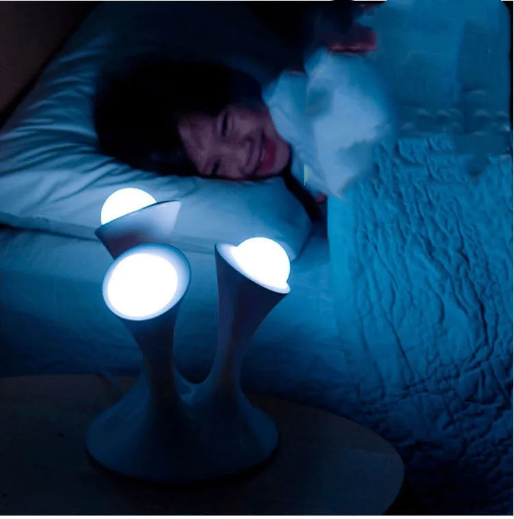 Креативный подарок для детей, Радужный цветной светодиодный ночник, светящаяся Светодиодная лампа со съемными шариками, детский сон