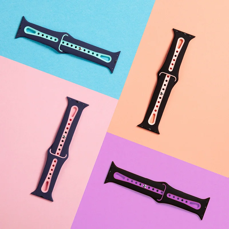 Watch Band For Apple Watch Band 42mm 38mm 44mm 40mm Strap Silicone Iwatch Bands For Apple Watch Series4/3/2/1 81003 Watch Band For Apple Watch Band 42mm 38mm 44mm 40mm Strap Silicone Iwatch Bands For Apple Watch Series4/3/2/1 81003