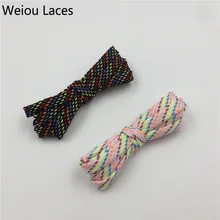 30 пар/лот) Weiou шнурки для ботинок разноцветные шнурки брезентовые платья шнурки поддержка пользовательского логотипа длина падение