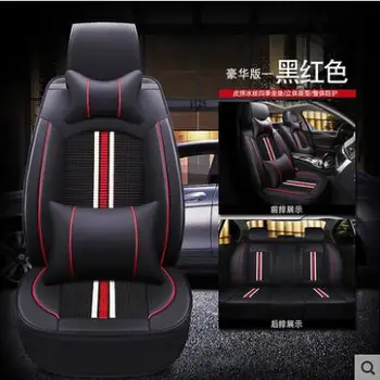 

Car Seat Cover Flax universal seat cushion Car Styling For Mitsubishi Pajero Sport OUTLANDER EX Lancer Galant EVO FORTIS styling