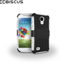 Для samsung Galaxy S4 S 4 GT i9500 i9508 i9505 чехол двухслойная гибридная силиконовая Броня Пластиковый ударопрочный Твердый Чехол-подставка для телефона