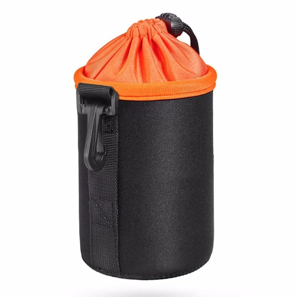 Черный Фото защитный мягкий неопрен DSLR сумка для объектива камеры протектор сумка Мягкий короткий пух чехол Сумки S, M, L, XL