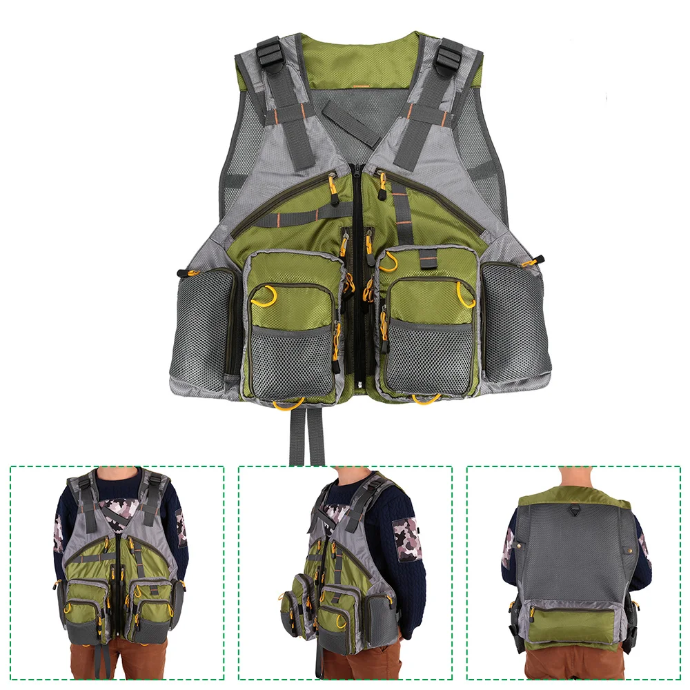 

Lixada Adjustable Fly Fishing Vest Mesh for Men and Women Premium Gear Packs and Vests for Fly Fishing