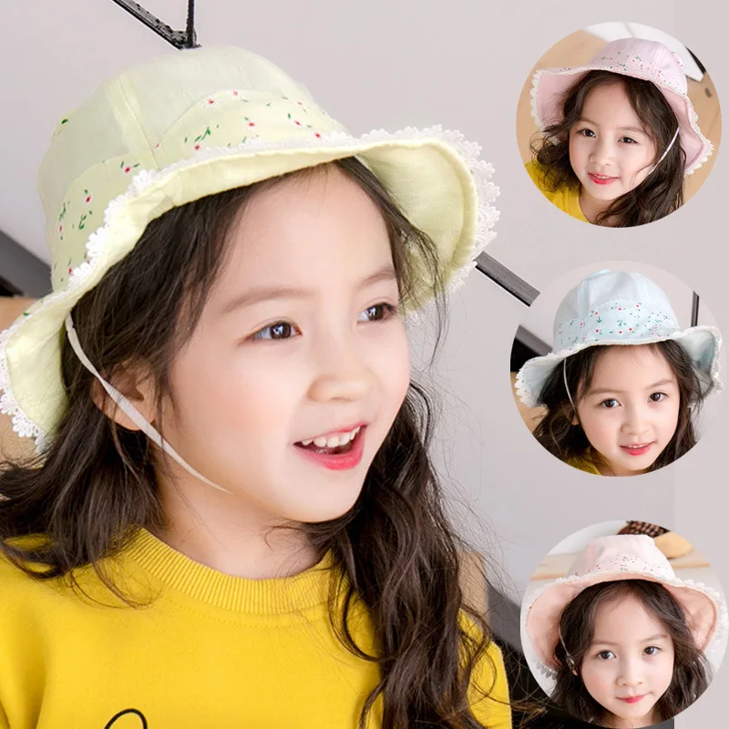 Children Baby Girls Sun Hats Spring Summer Caps Baby Kids Princess Hat